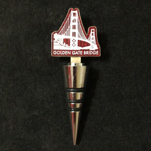 Bottle Stopper San Fransisco Golden Gate Bridge Bar Acessories - Picture 2 of 4